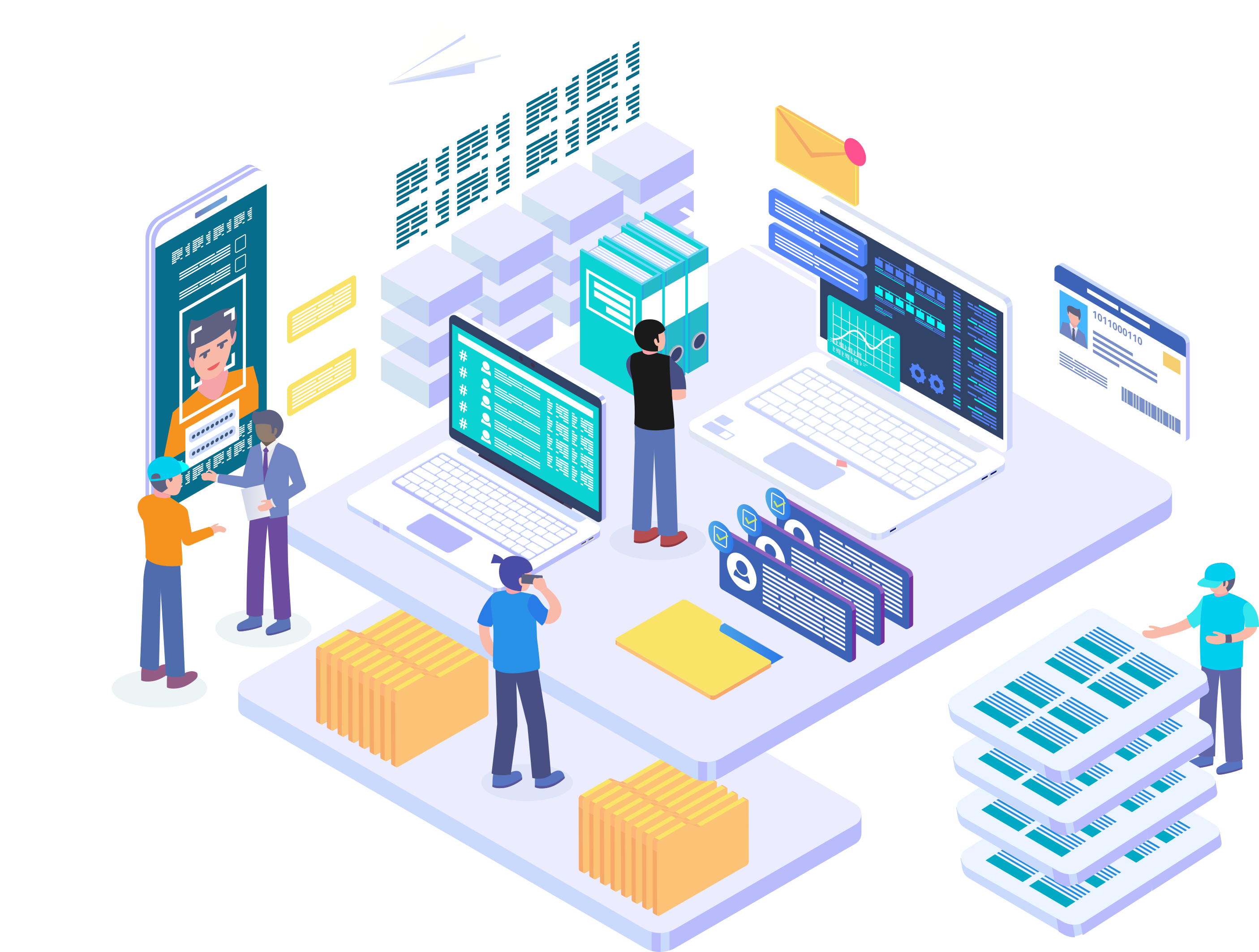 Mockup graphic of DriverFly's Applicant Tracking System's compliance layer