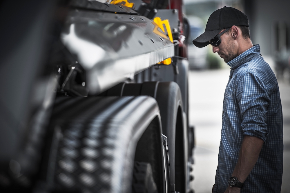 Truck wheel inspection for DOT compliance